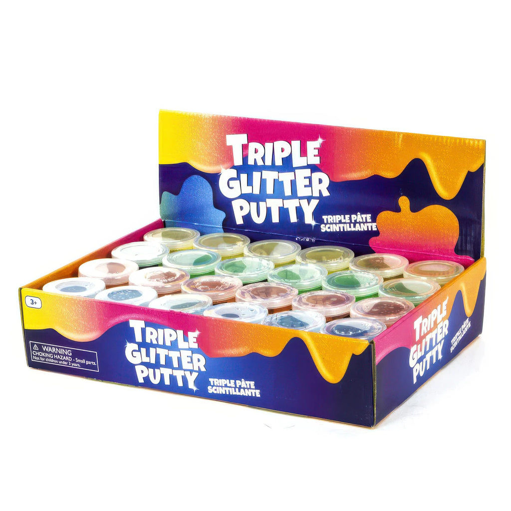 Keycraft Triple Glitter Colour Putty - TOYBOX Toy Shop