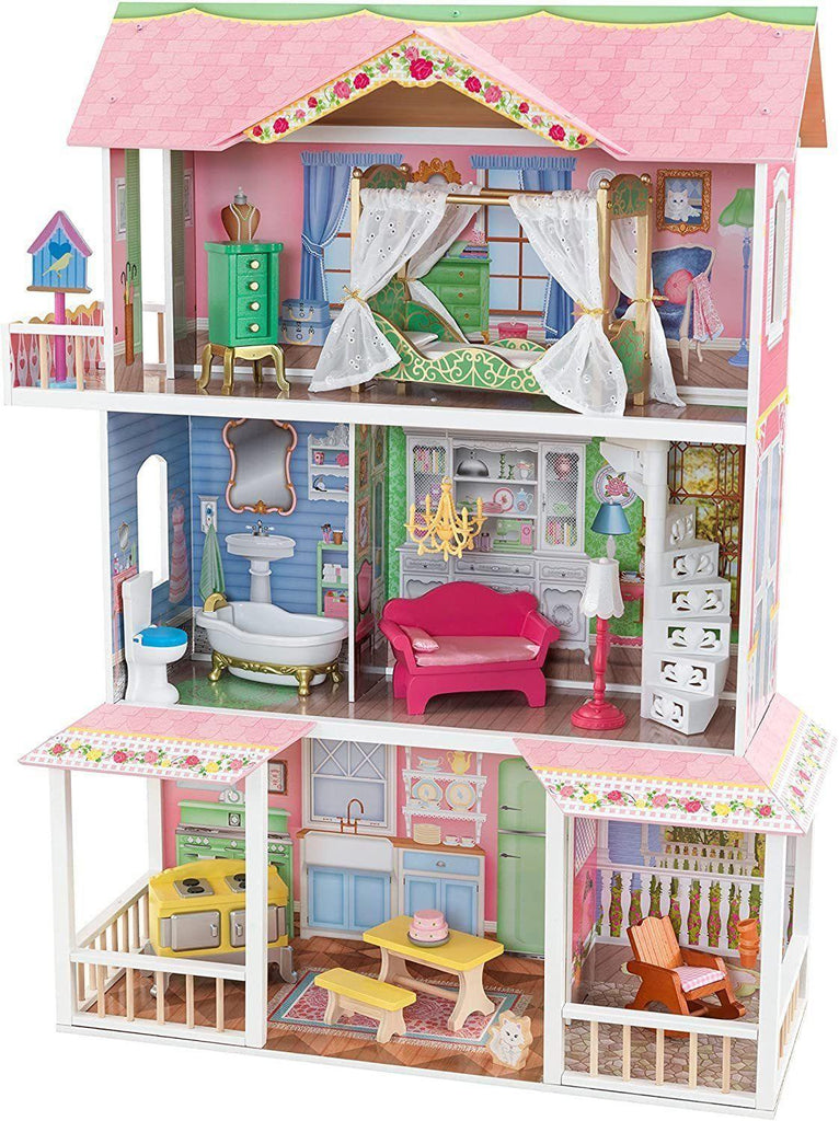 KidKraft 65851 Sweet Savannah Wooden Dolls House with Furniture - TOYBOX Toy Shop