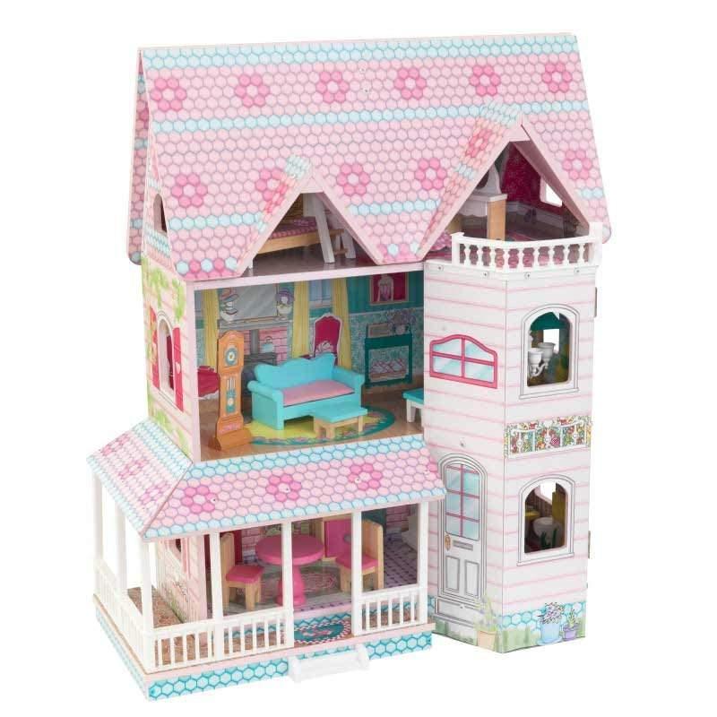 KidKraft 65941 Abbey Manor Wooden Dolls House with Furniture - TOYBOX Toy Shop