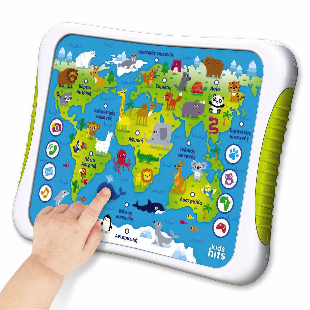 Kids Hits Discovery Educational Atlas Tablet - Greek - TOYBOX Toy Shop