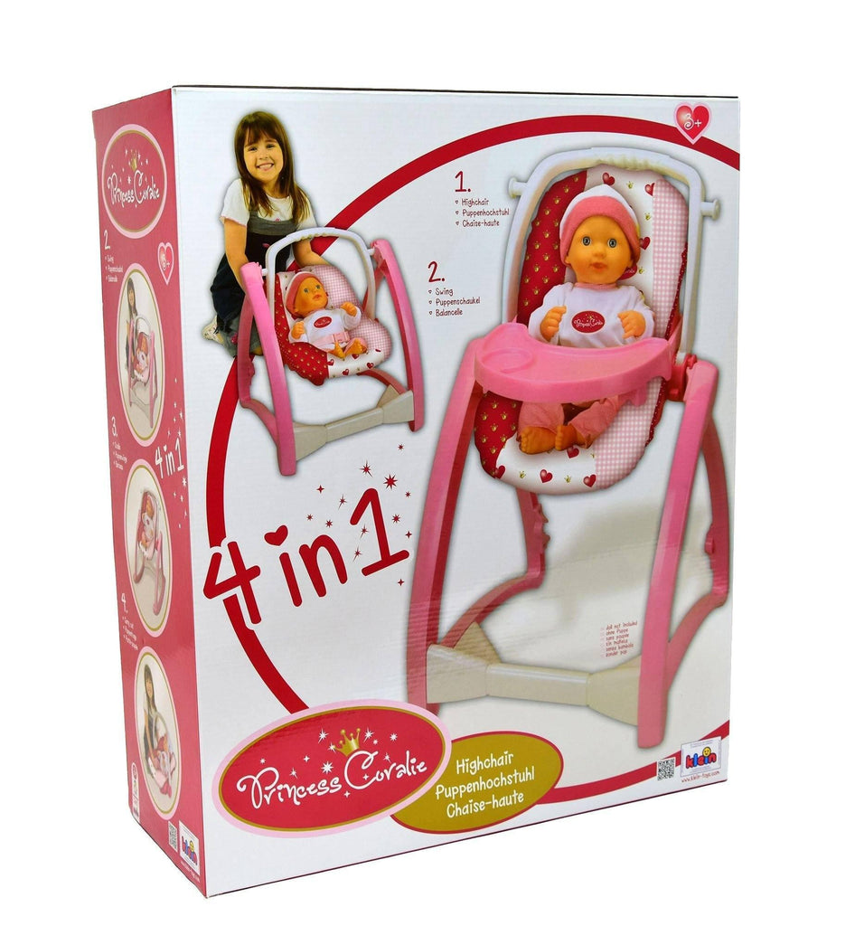 Klein 1682 Princess Coralie Doll High Chair 4 in 1 - TOYBOX Toy Shop