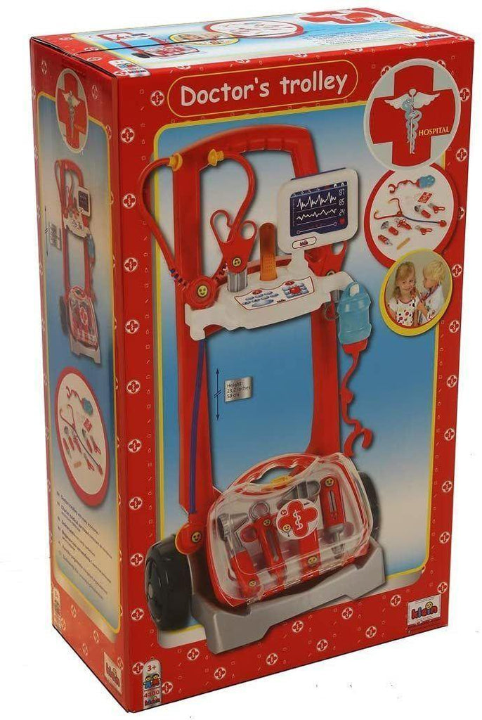 Klein 4300 Rescue Team Max & Dr. Kim Doctor Trolley - TOYBOX Toy Shop