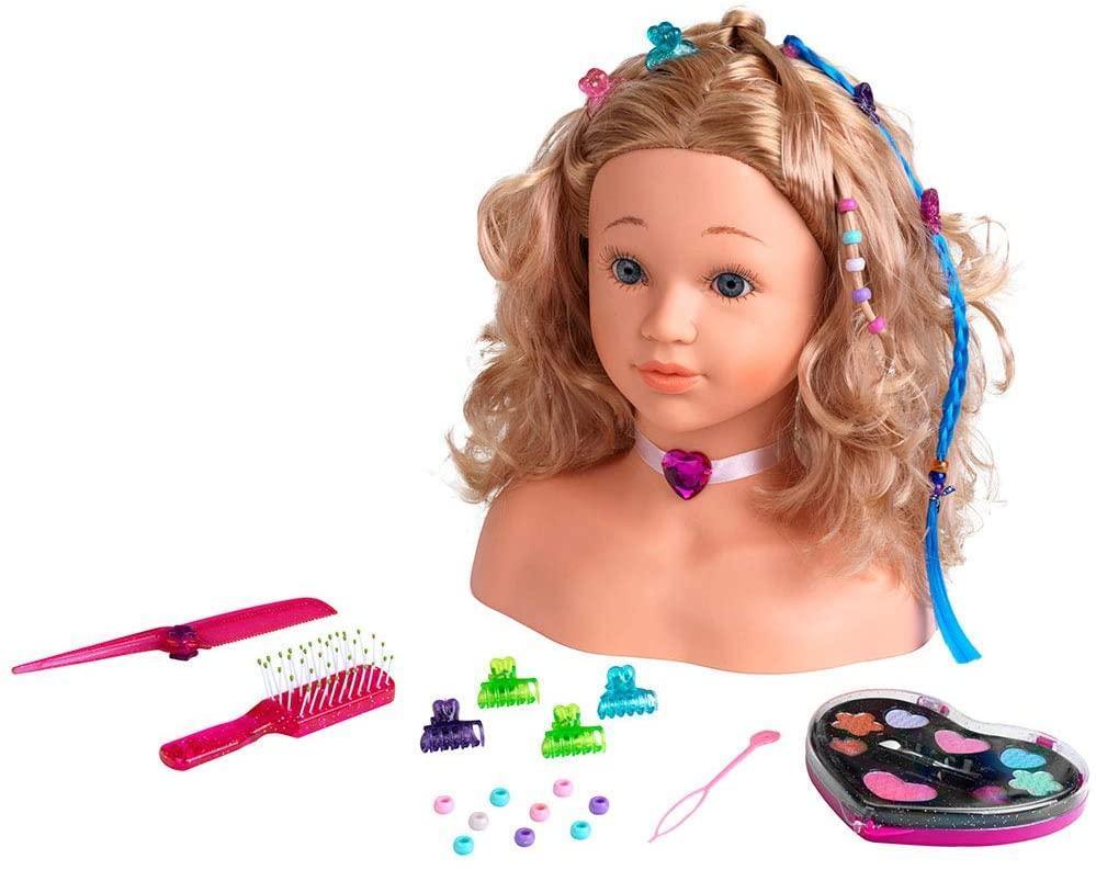 Klein 5236 Princess Coralie Make-up and Hairstyling Head "Little Sophia", medium - TOYBOX Toy Shop