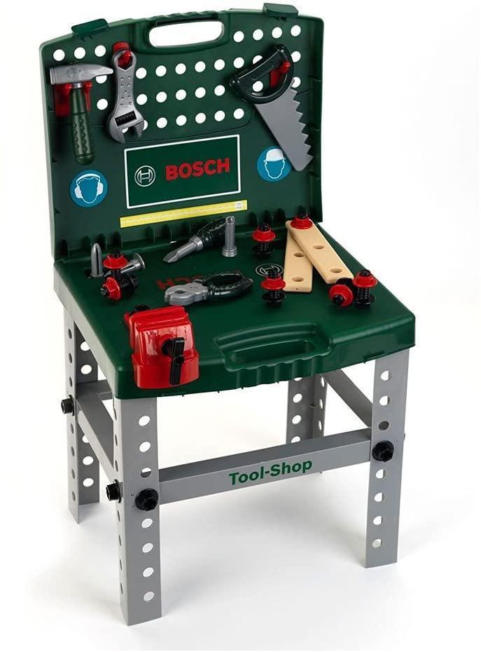 Klein 8681 Bosch Tool Shop, Foldable Workbench with Accessories - TOYBOX Toy Shop
