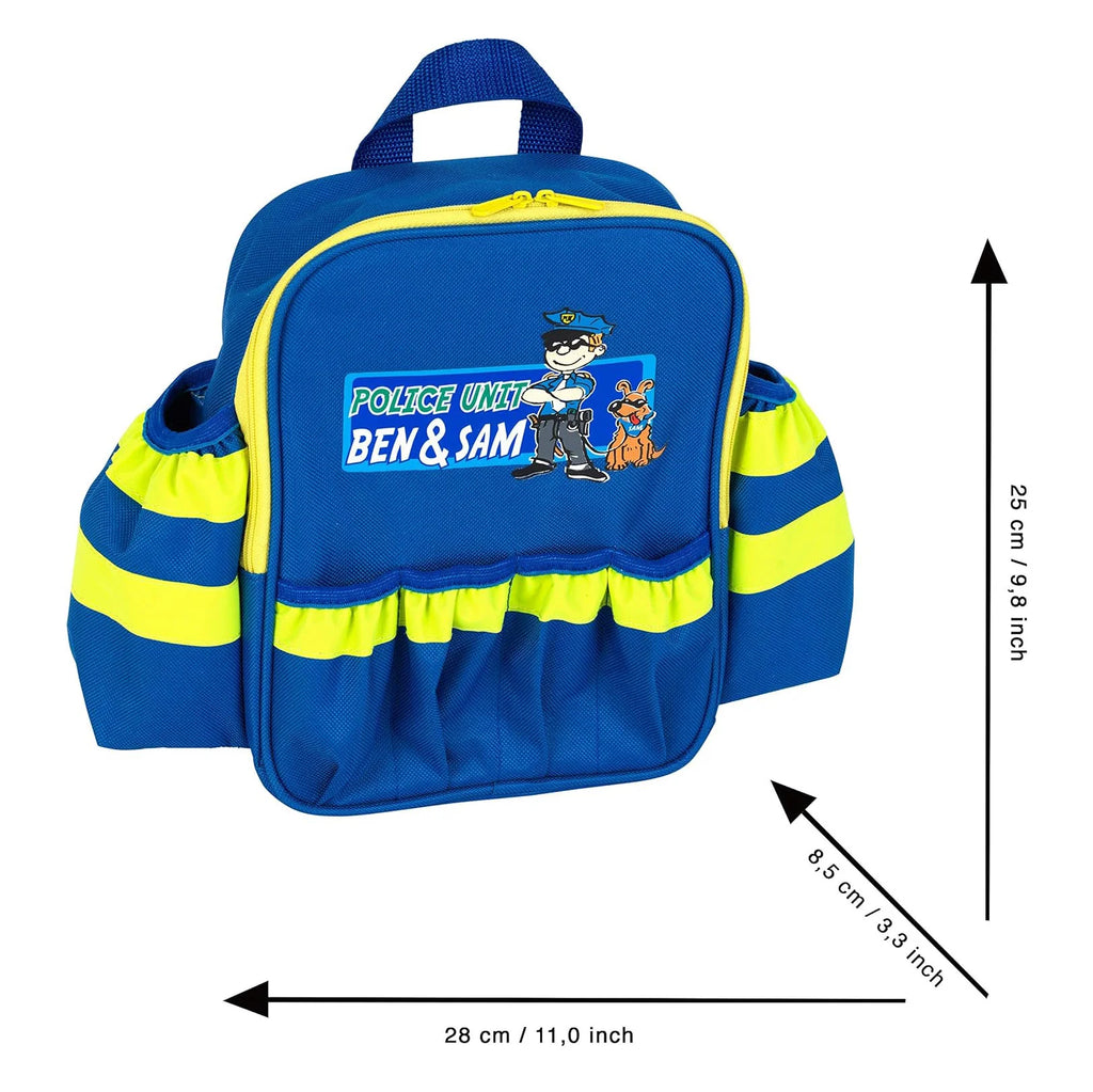 Klein 8802 Police Unit Ben & Sam Backpack - TOYBOX Toy Shop