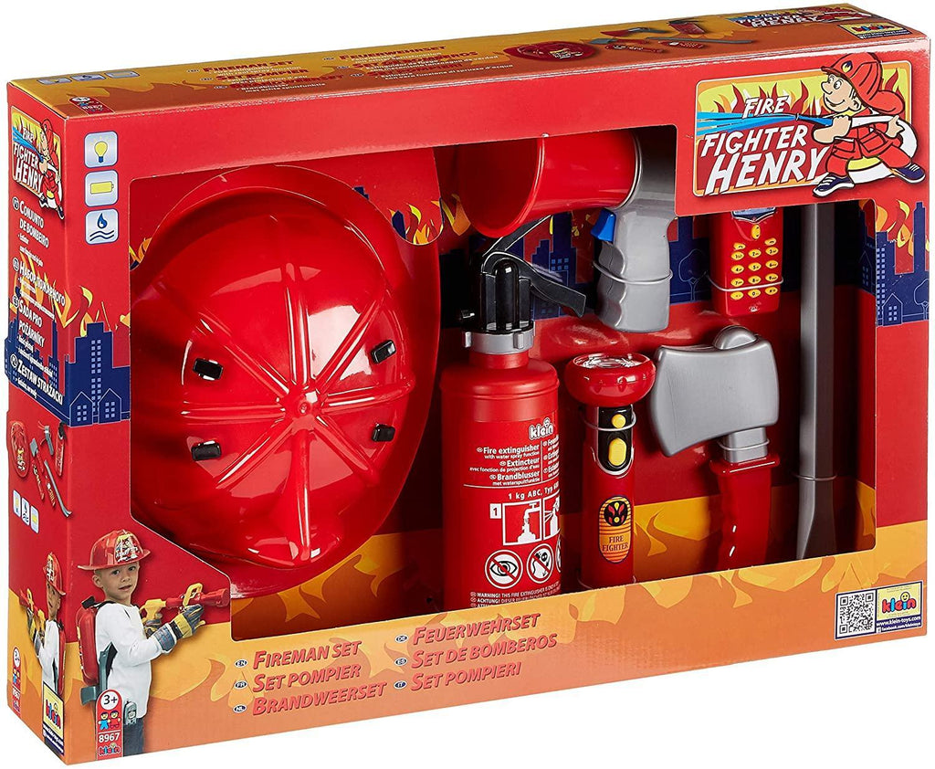 Klein 8967 Fireman Henry Fire Fighter Set - TOYBOX Toy Shop