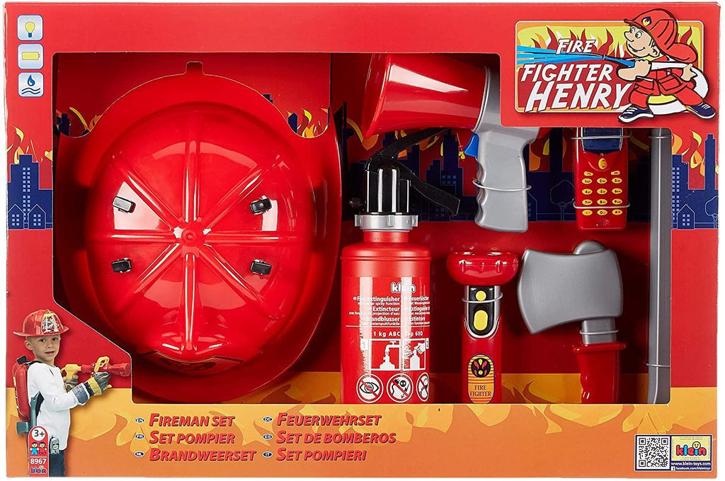 Klein 8967 Fireman Henry Fire Fighter Set - TOYBOX Toy Shop