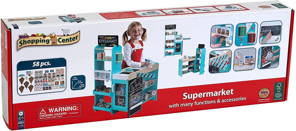 Klein 9391 Wooden Supermarket Play Centre - TOYBOX Toy Shop