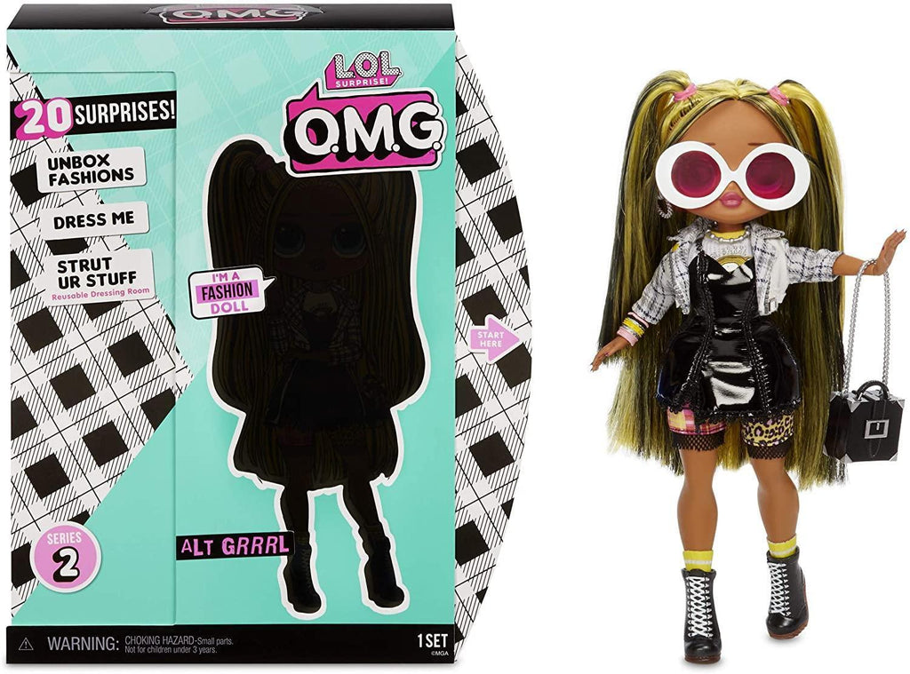 L.O.L. Surprise! 565123E7C O.M.G. Alt Grrrl Fashion Doll with 20 Surprises - TOYBOX Toy Shop