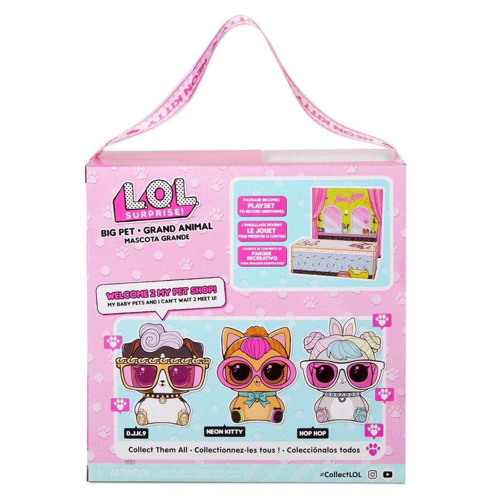 L.O.L. Surprise! Big Pet Neon Kitty with 15 Surprises - TOYBOX Toy Shop