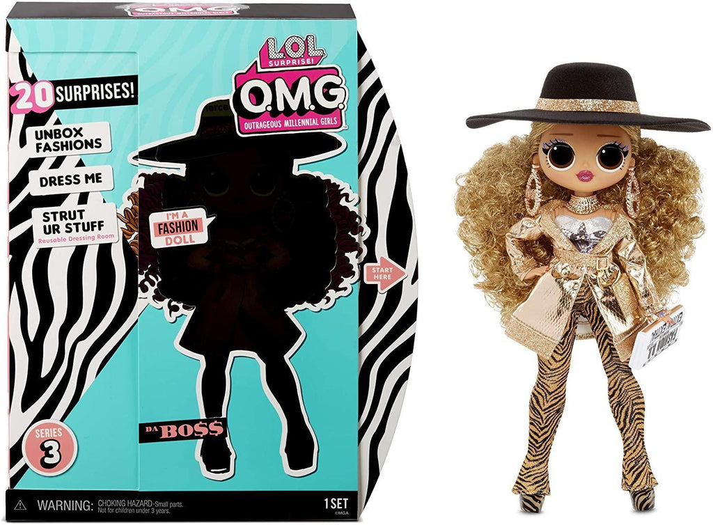 L.O.L. Surprise! O.M.G. Da Boss Fashion Doll with 20 Surprises - TOYBOX Toy Shop