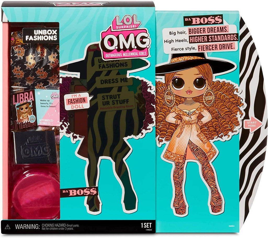 L.O.L. Surprise! O.M.G. Da Boss Fashion Doll with 20 Surprises - TOYBOX Toy Shop