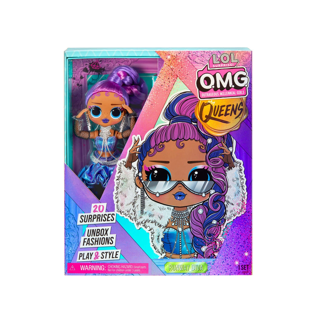 L.O.L Surprise! OMG Queens Runway Diva Fashion Doll with 20 Surprises - TOYBOX Toy Shop