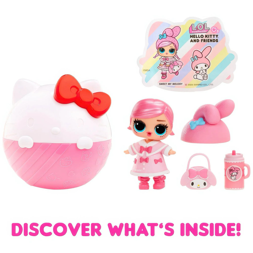 L.O.L. Surprise! Hello Kitty and Friends Tots - Assorted - TOYBOX Toy Shop