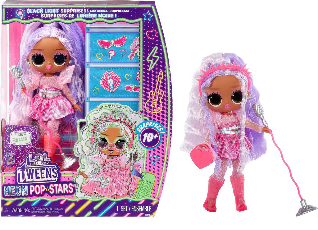 L.O.L. Surprise! Tweens Neon Pop Stars – Kitty K Fashion Doll - TOYBOX Toy Shop