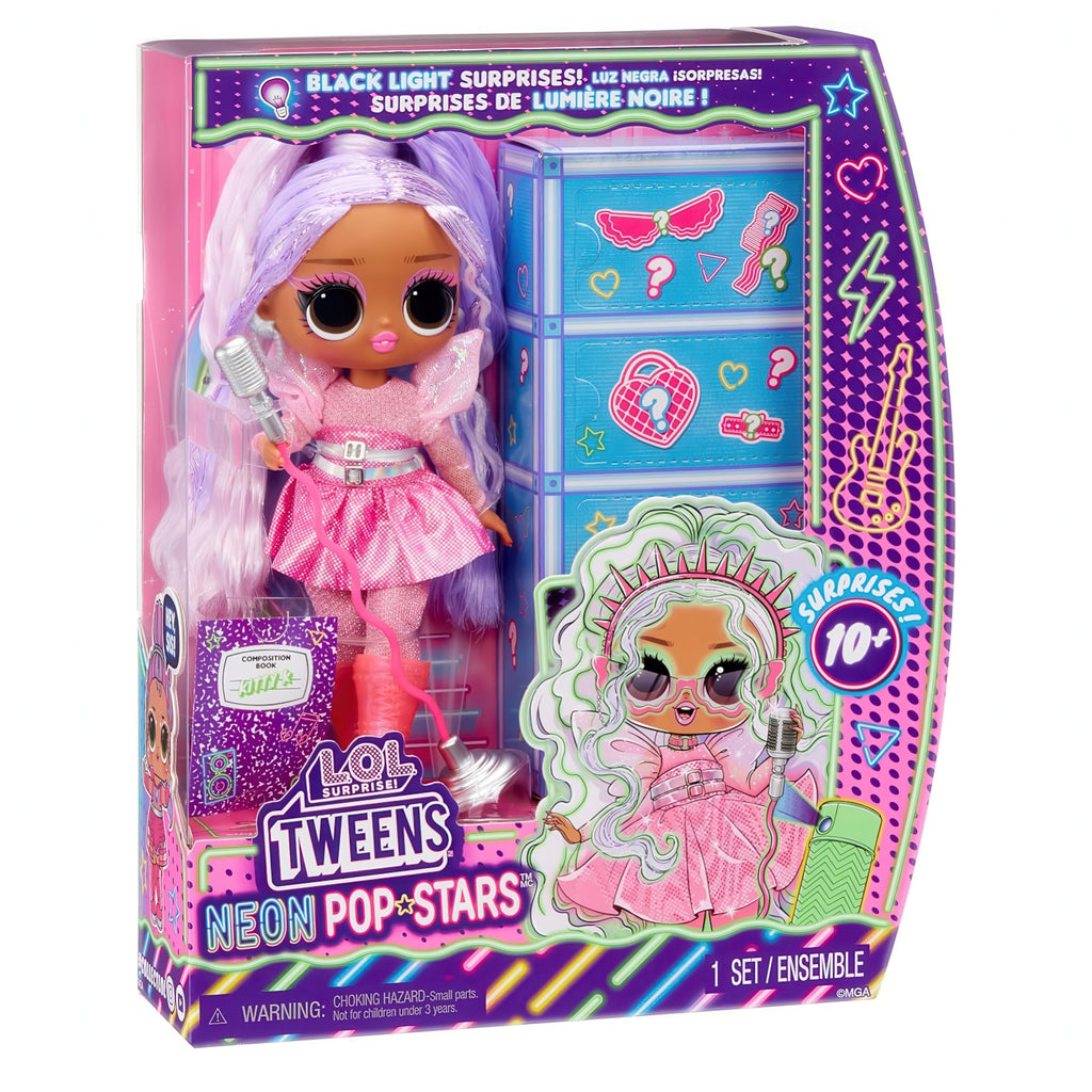 L.O.L. Surprise! Tweens Neon Pop Stars – Kitty K Fashion Doll - TOYBOX Toy Shop