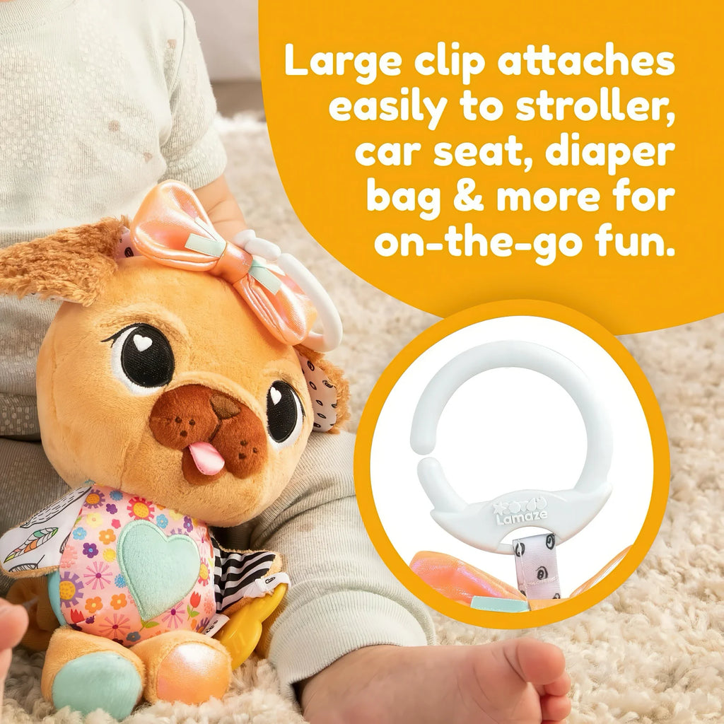 Lamaze Lovey the Pug - Clip and Go Baby Pram Toy - TOYBOX Toy Shop