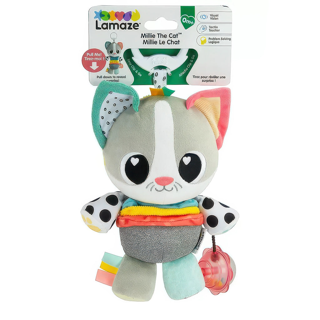 Lamaze Millie The Cat - Clip and Go Baby Pram Toy - TOYBOX Toy Shop