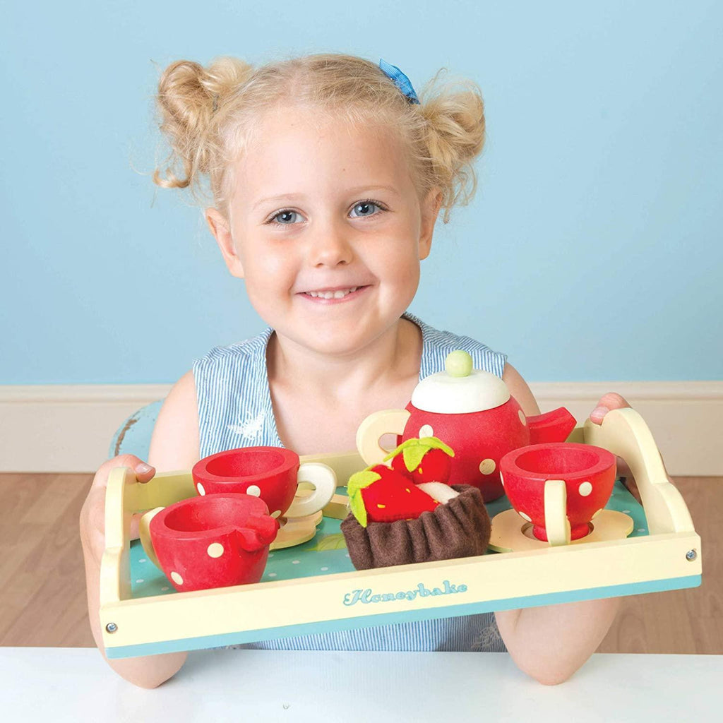 Le Toy Van - Childrens Wooden Honeybake Tea Set - TOYBOX Toy Shop