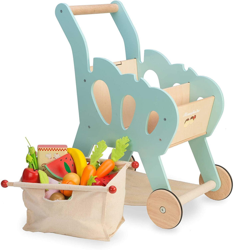 Le Toy Van Honeybake Wooden Shopping Trolley - TOYBOX Toy Shop