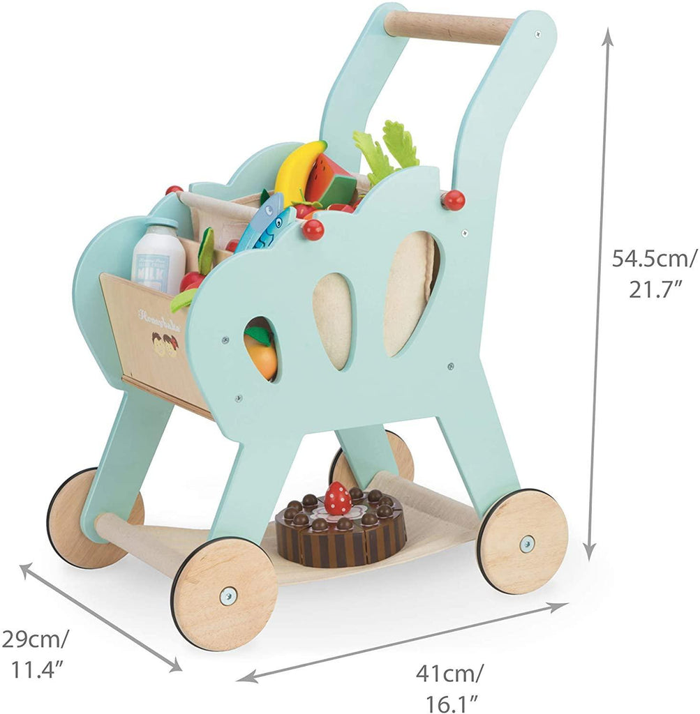 Le Toy Van Honeybake Wooden Shopping Trolley - TOYBOX Toy Shop