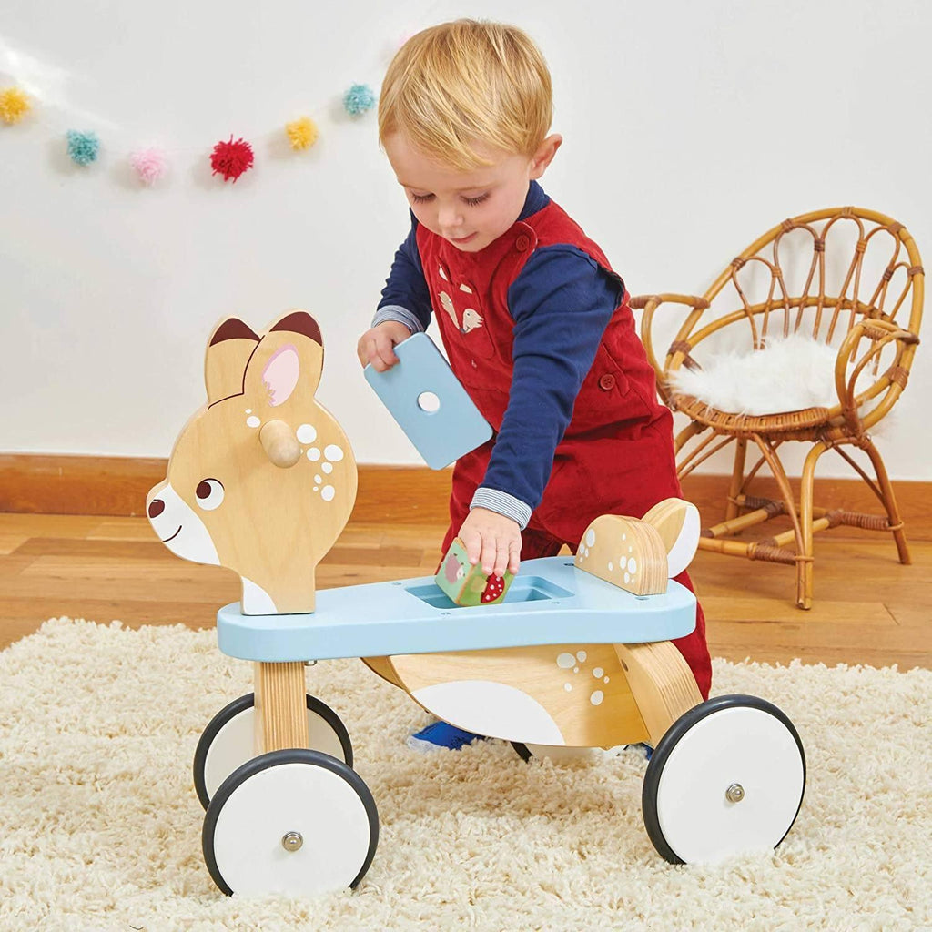 Le Toy Van - Petilou Wooden Ride On Deer Push Along - TOYBOX Toy Shop