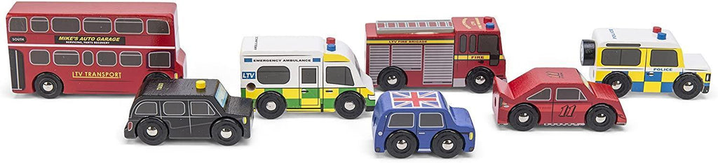 Le Toy Van Premium Wooden London Toy Car Set - TOYBOX Toy Shop