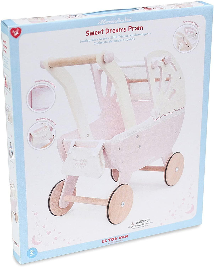 Le Toy Van Sweet Dreams Doll Pram - TOYBOX Toy Shop