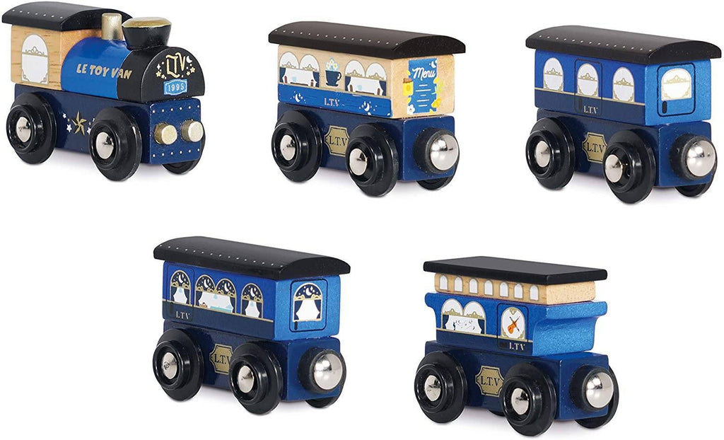 Le Toy Van Twilight Train Playset - Blue - TOYBOX Toy Shop