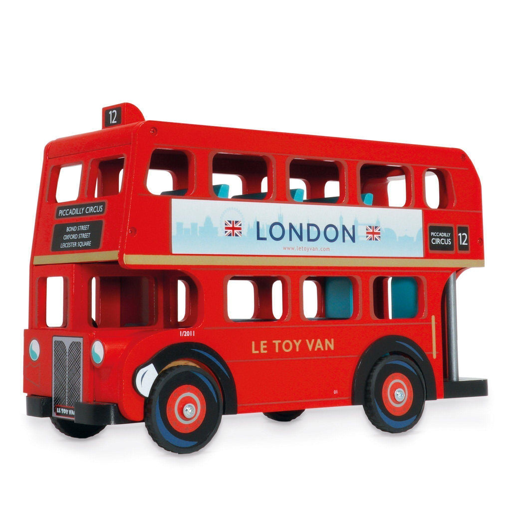 Le Toy Van Wooden London Red Bus in Gift Box - TOYBOX Toy Shop
