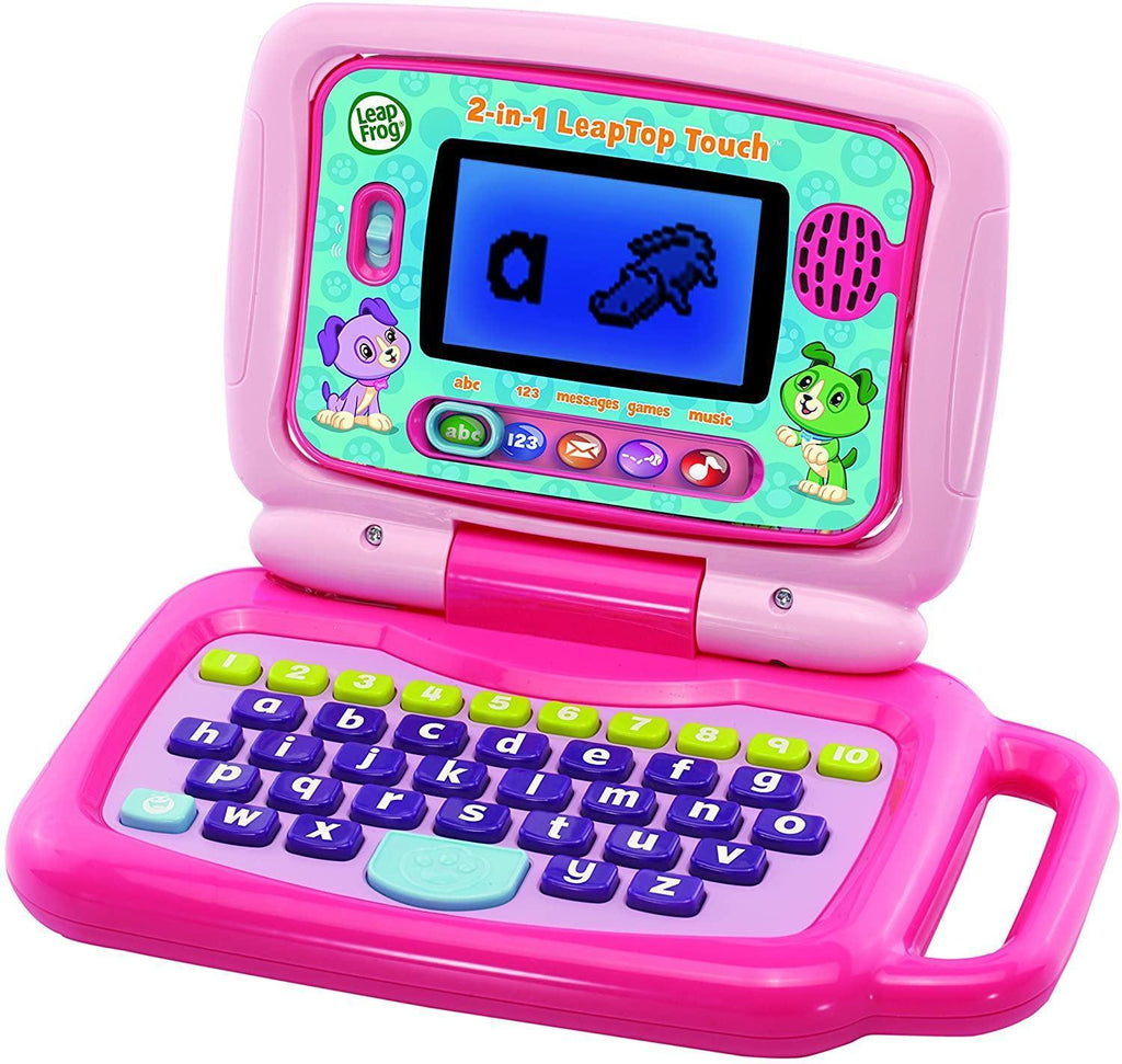 LeapFrog 2-in-1 LeapTop Touch Laptop Pink - TOYBOX Toy Shop