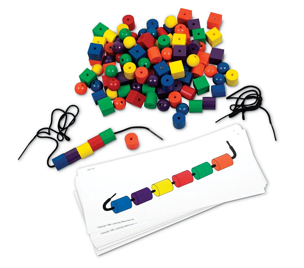 Learning Resources Beads & Pattern Cards Activity Set - TOYBOX Toy Shop