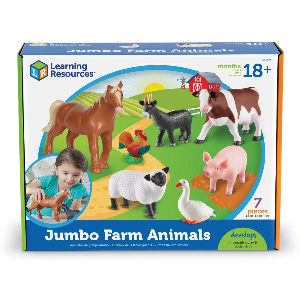 Learning Resources Jumbo Farm Animals Figures - TOYBOX Toy Shop