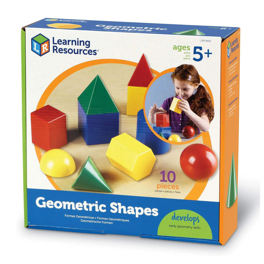 Learning Resources Large Plastic Geometric Shapes, Set of 10 - TOYBOX Toy Shop