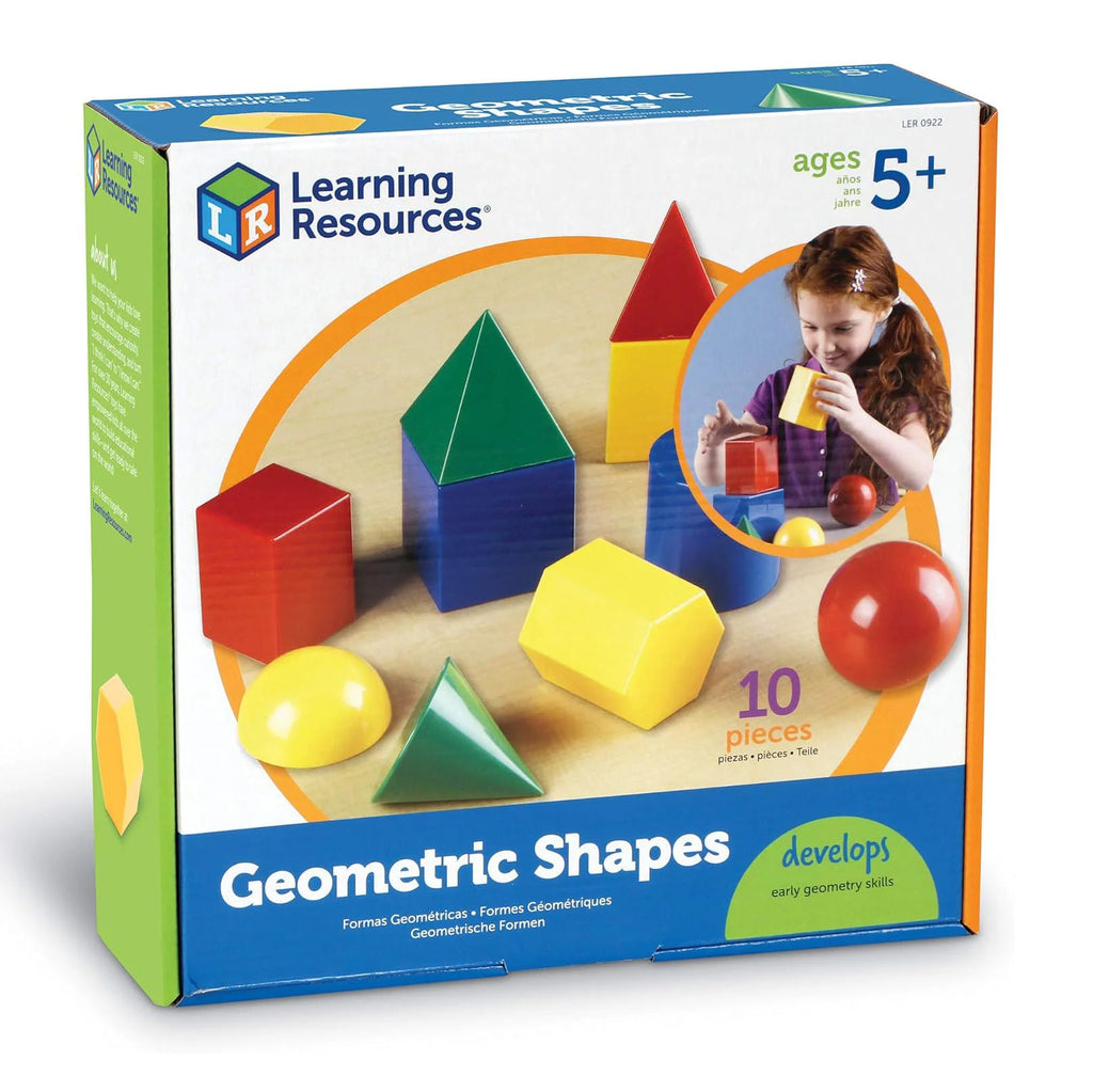 Learning Resources Large Plastic Geometric Shapes, Set of 10 - TOYBOX Toy Shop