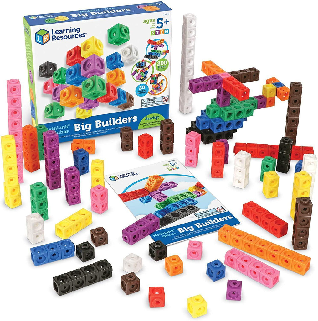 Learning Resources MathLink Cubes Big Builders - TOYBOX Toy Shop