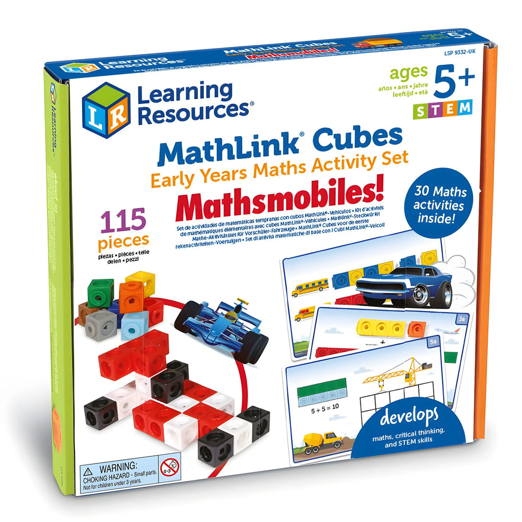 Learning Resources MathLink® Cubes Early Maths Activity Set - Mathmobiles - TOYBOX Toy Shop