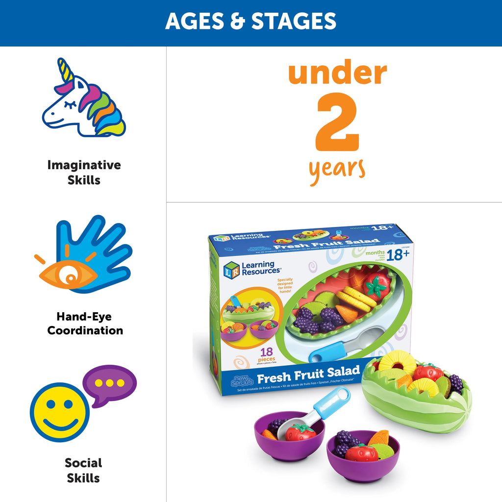 Learning Resources New Sprouts Fresh Fruit Salad Set - TOYBOX Toy Shop