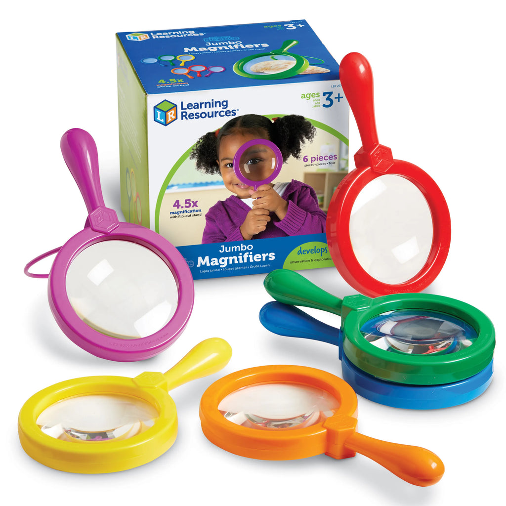 Learning Resources Primary Science Jumbo Magnifiers, Set of 6 - TOYBOX Toy Shop