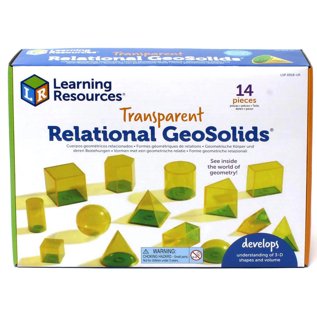 Learning Resources Relational GeoSolids 3D Maths Classroom Resource - TOYBOX Toy Shop