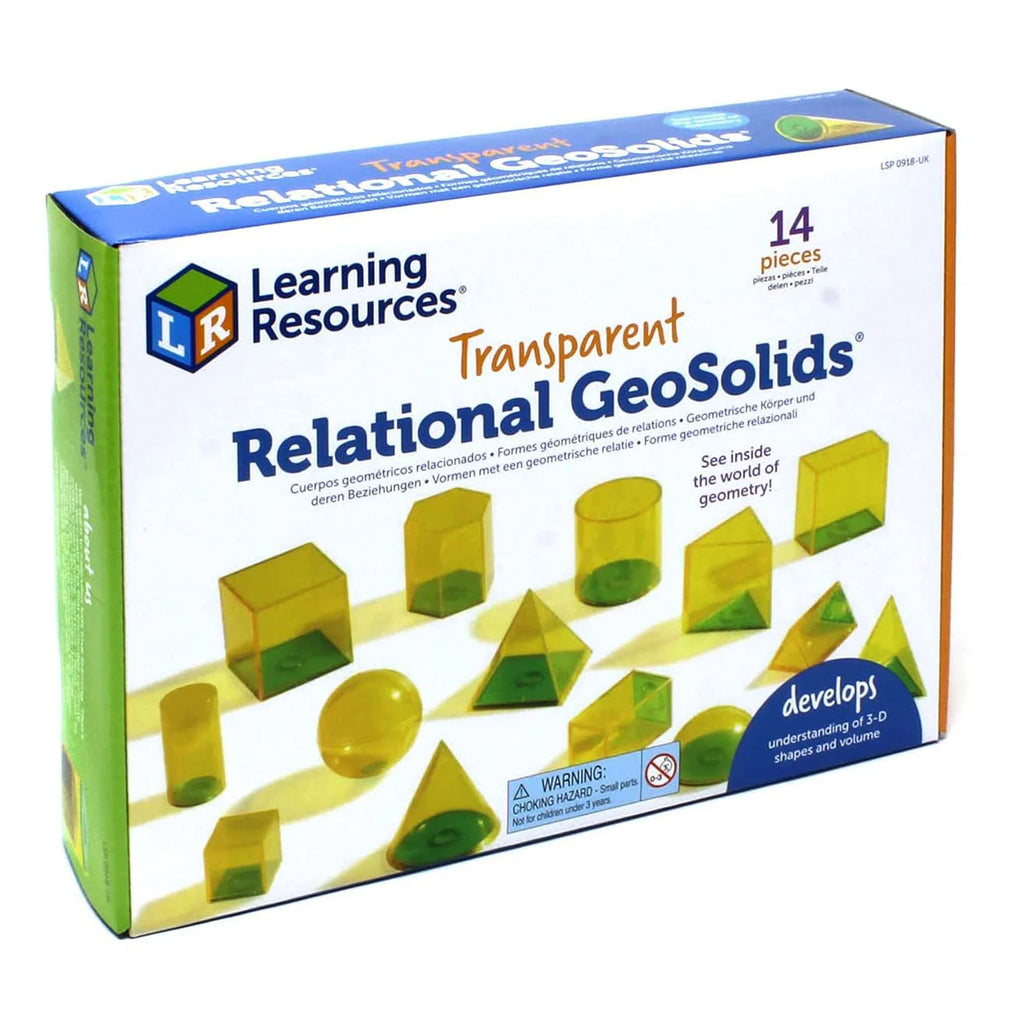 Learning Resources Relational GeoSolids 3D Maths Classroom Resource - TOYBOX Toy Shop