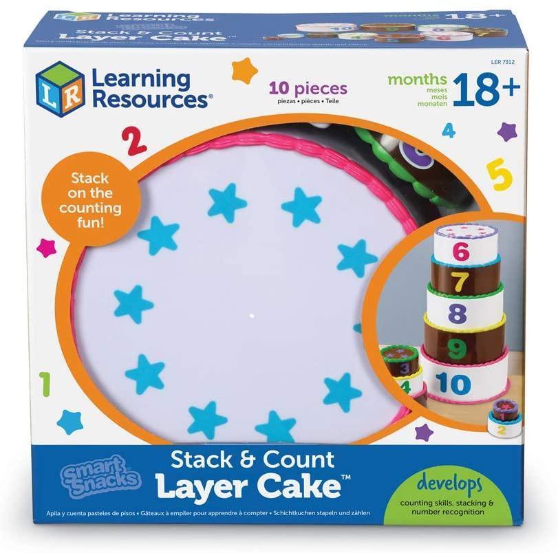 Learning Resources Smart Snacks Stack & Count Layer Cake- Numbers & Counting - TOYBOX Toy Shop