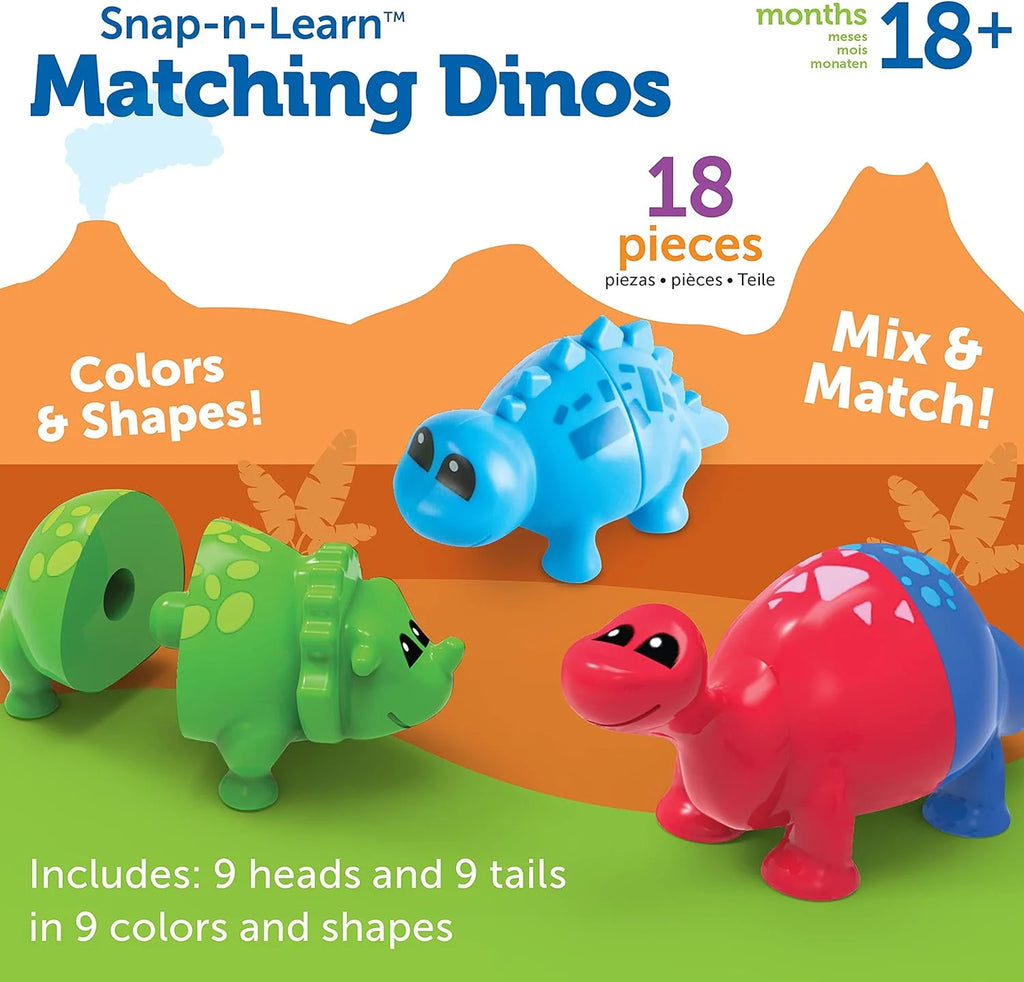 Learning Resources Snap-n-Learn Matching Dinos - TOYBOX Toy Shop