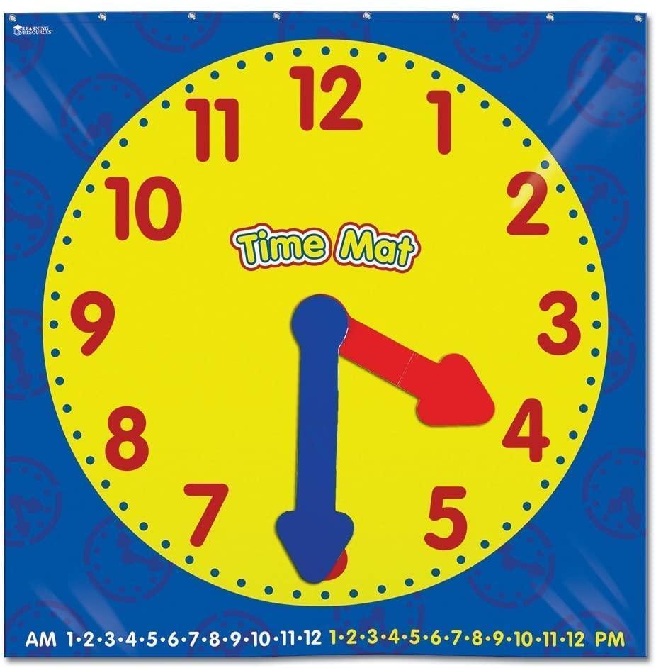 Learning Resources Time Activity Mat, Learning Clock - TOYBOX Toy Shop