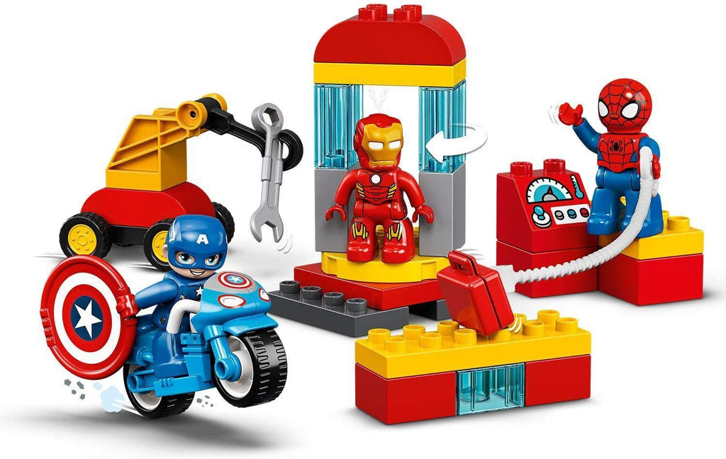 LEGO DUPLO 10921 Marvel Super Heroes Lab with Spiderman, Ironman and Captain America - TOYBOX Toy Shop