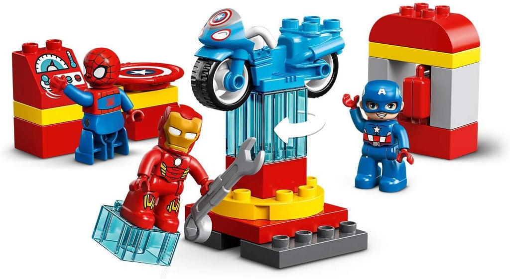 LEGO DUPLO 10921 Marvel Super Heroes Lab with Spiderman, Ironman and Captain America - TOYBOX Toy Shop