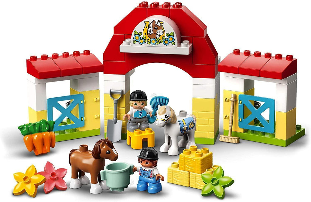 LEGO DUPLO 10951 Town Horse Stable and Pony Care Toddler Toy - TOYBOX Toy Shop