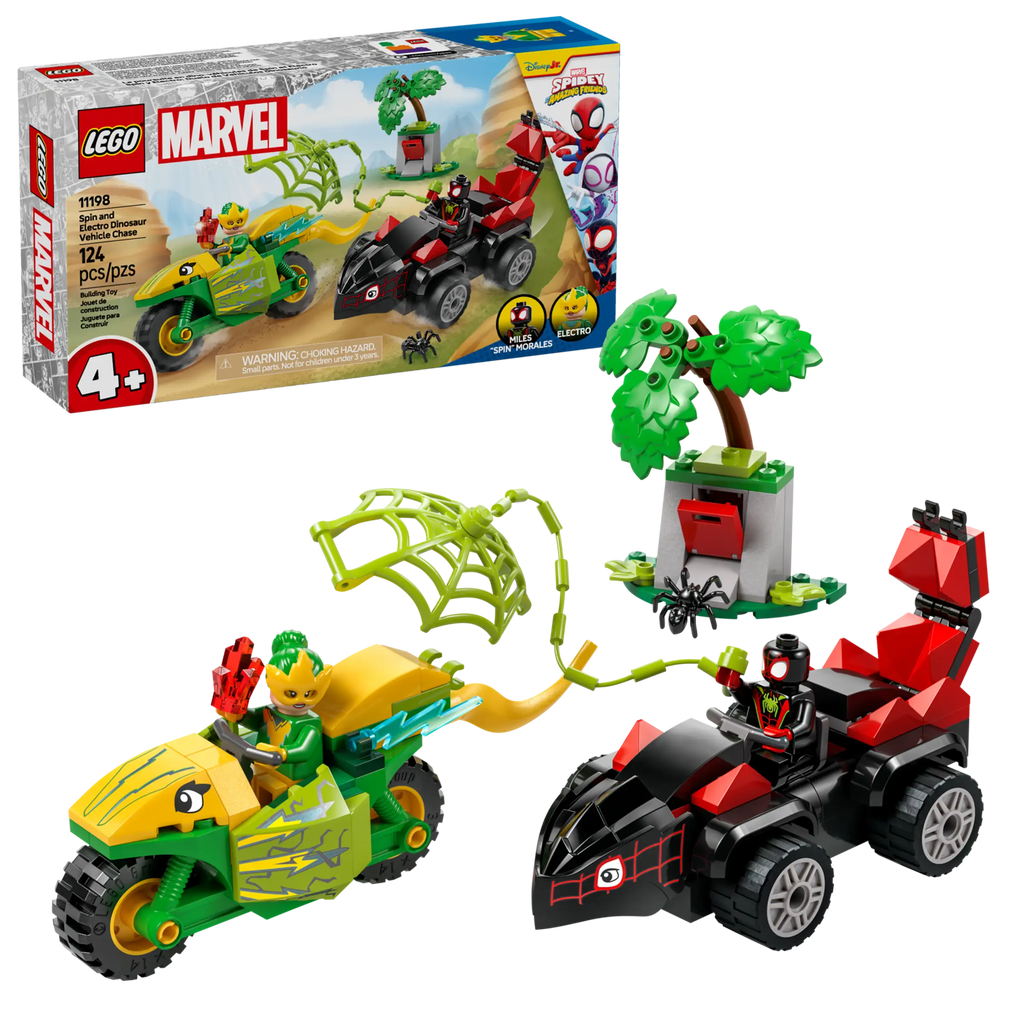 LEGO 11198 Spidey Spin and Electro Dinosaur Vehicle Chase - TOYBOX Toy Shop