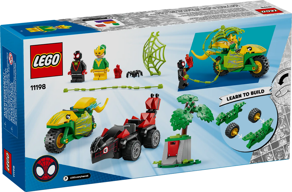 LEGO 11198 Spidey Spin and Electro Dinosaur Vehicle Chase - TOYBOX Toy Shop