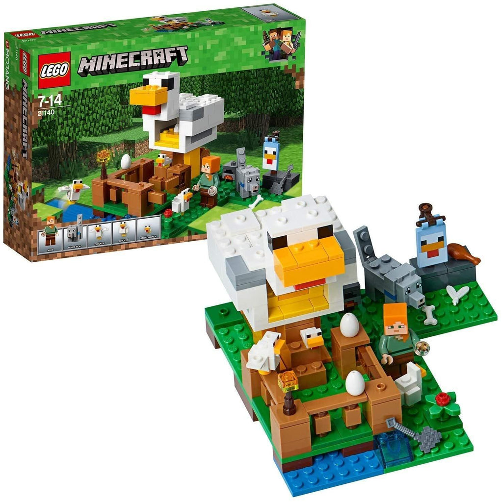 LEGO MINECRAFT 21140 The Chicken Coop Building Set, Buildable Farm Toy for Kids - TOYBOX Toy Shop